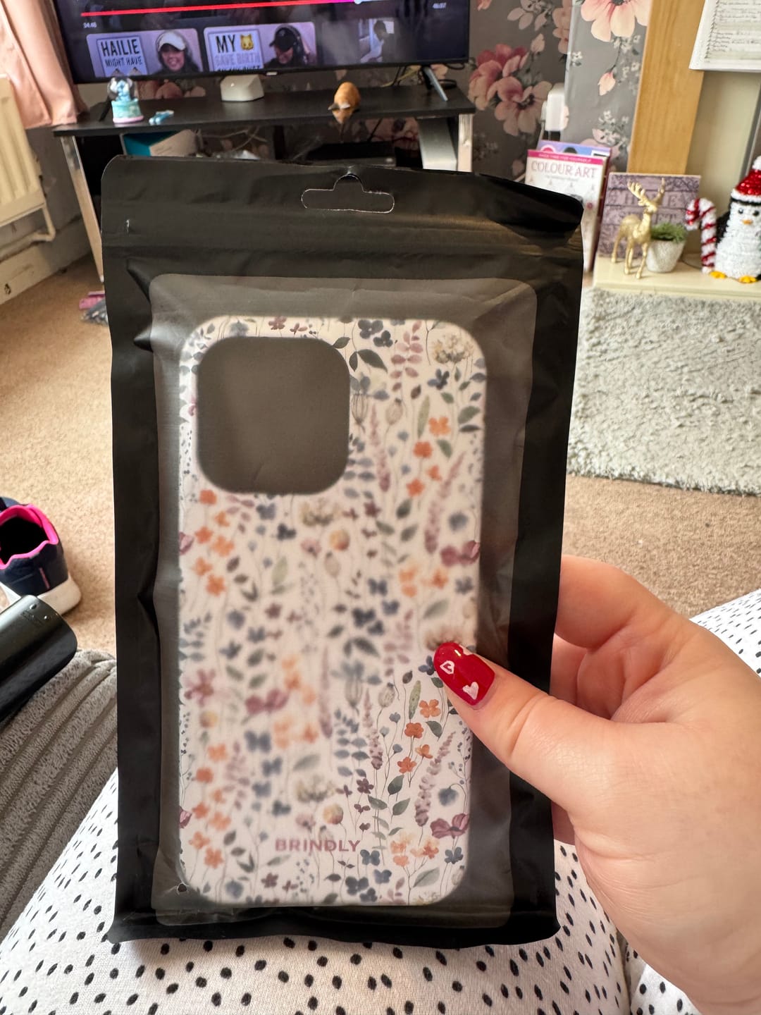 Customer photo review of Rustic Charm - Tough Phone Case