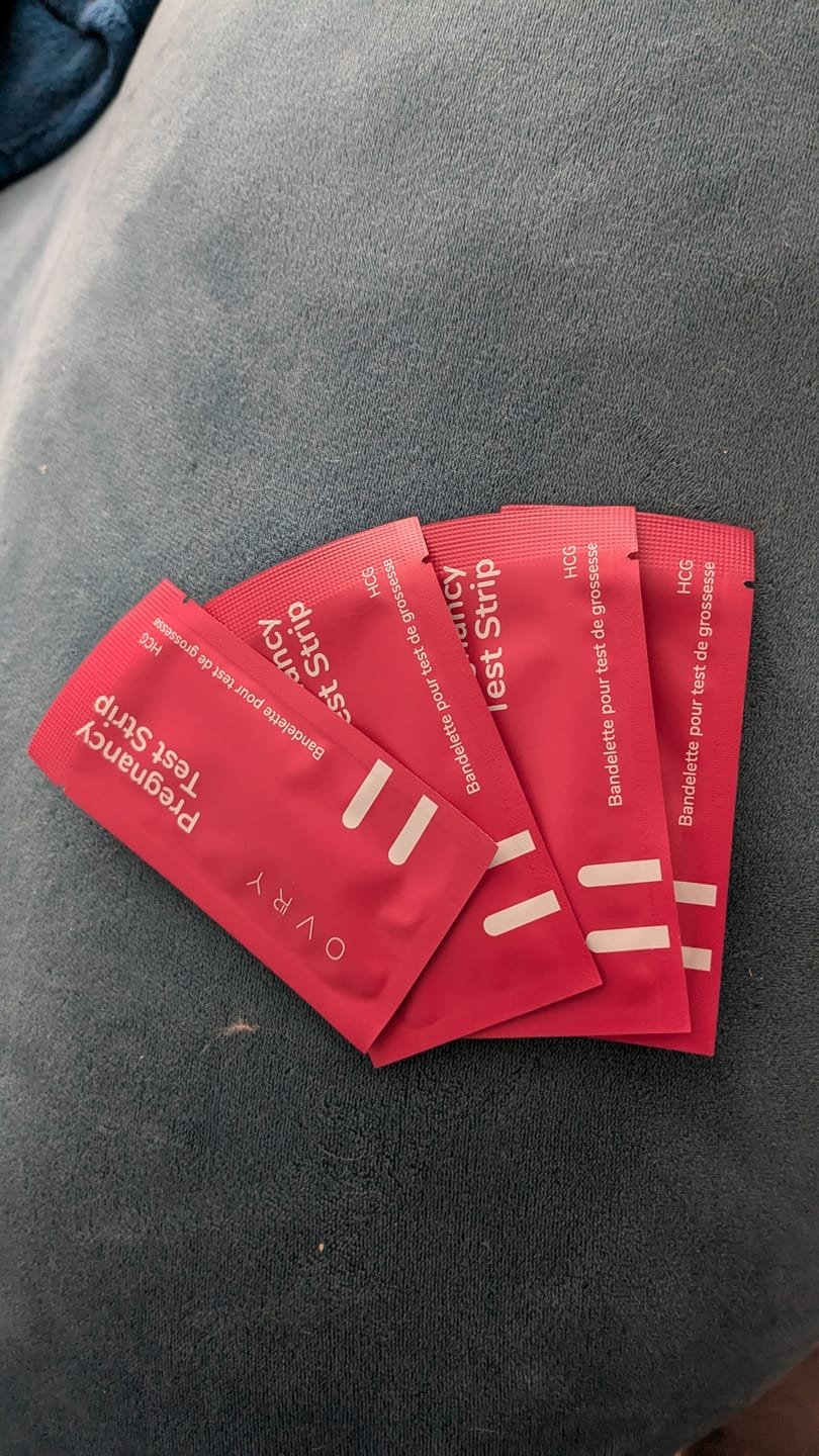 Customer photo review of Pregnancy Test Strips (Ultra-Sensitive)