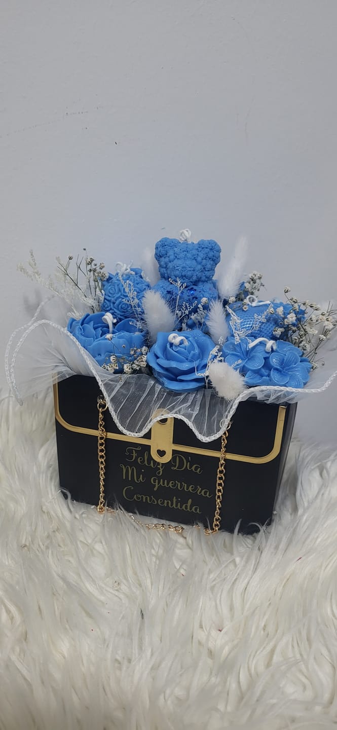 Customer photo review of Colorante líquido para velas AZUL