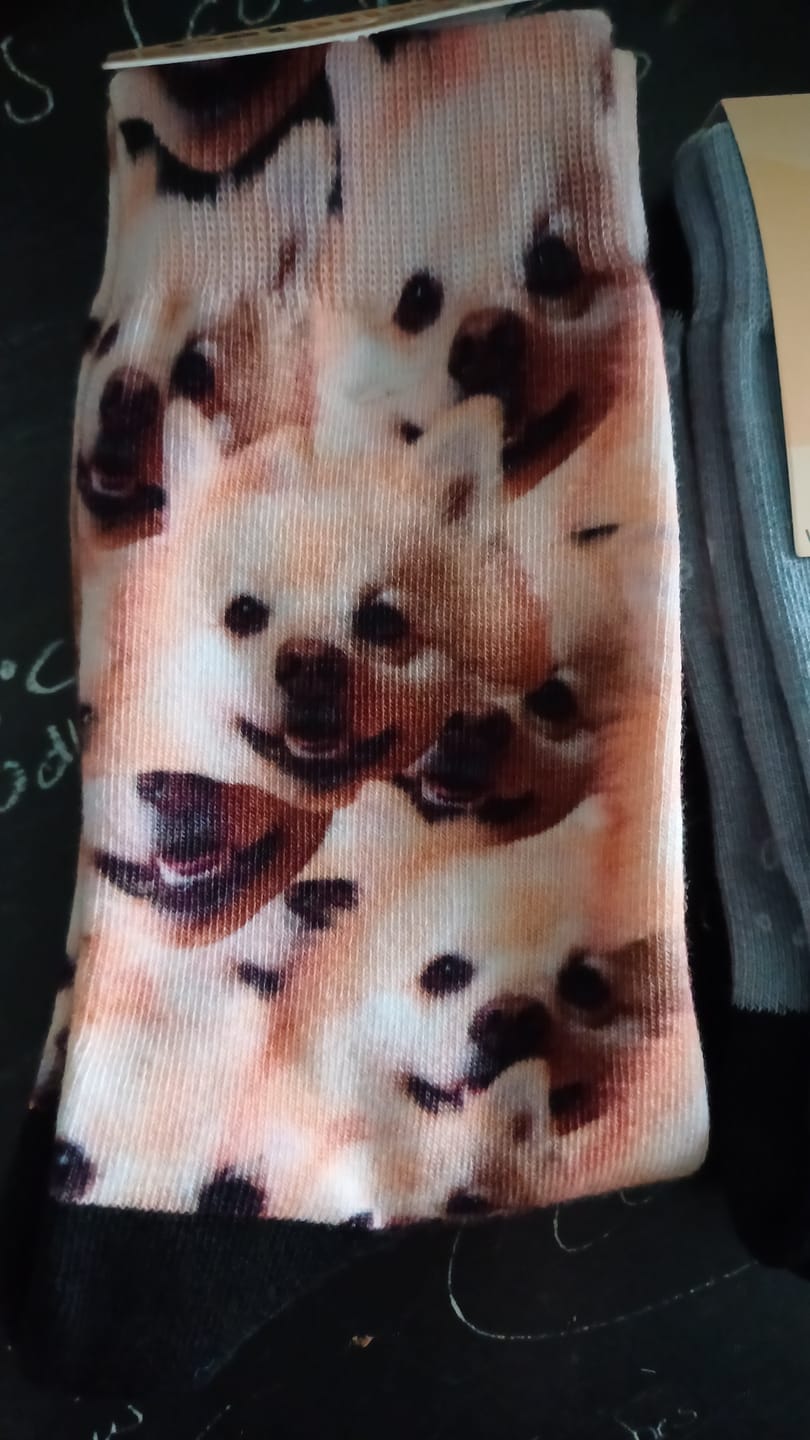 Customer photo review of Wildes Fotomuster - Individuelle Socken