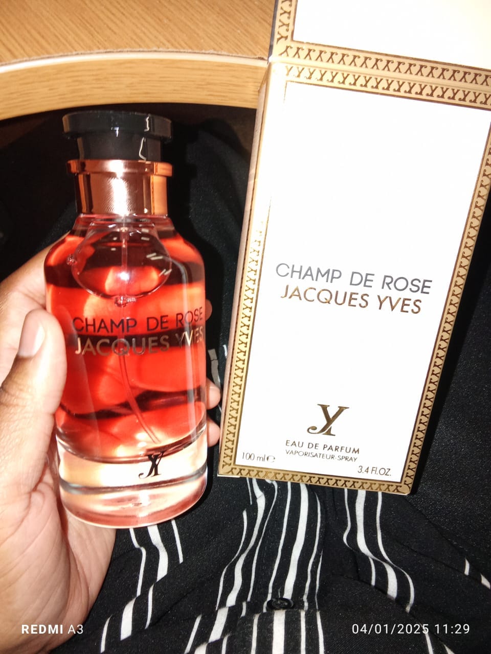 Customer photo review of Champ De Rose Jacques Yves EDP perfume 100ml