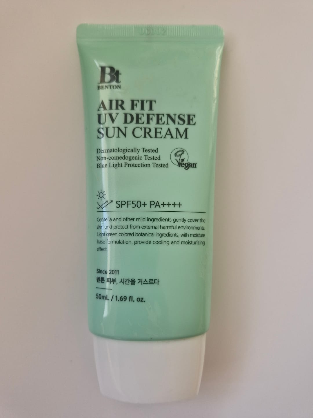 Customer photo review of Saules aizsargkrēms BENTON Air Fit UV Defense Sun