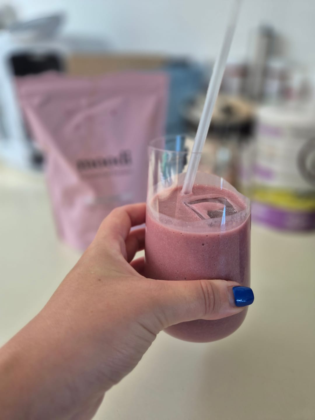 Customer photo review of Blue Vanilla