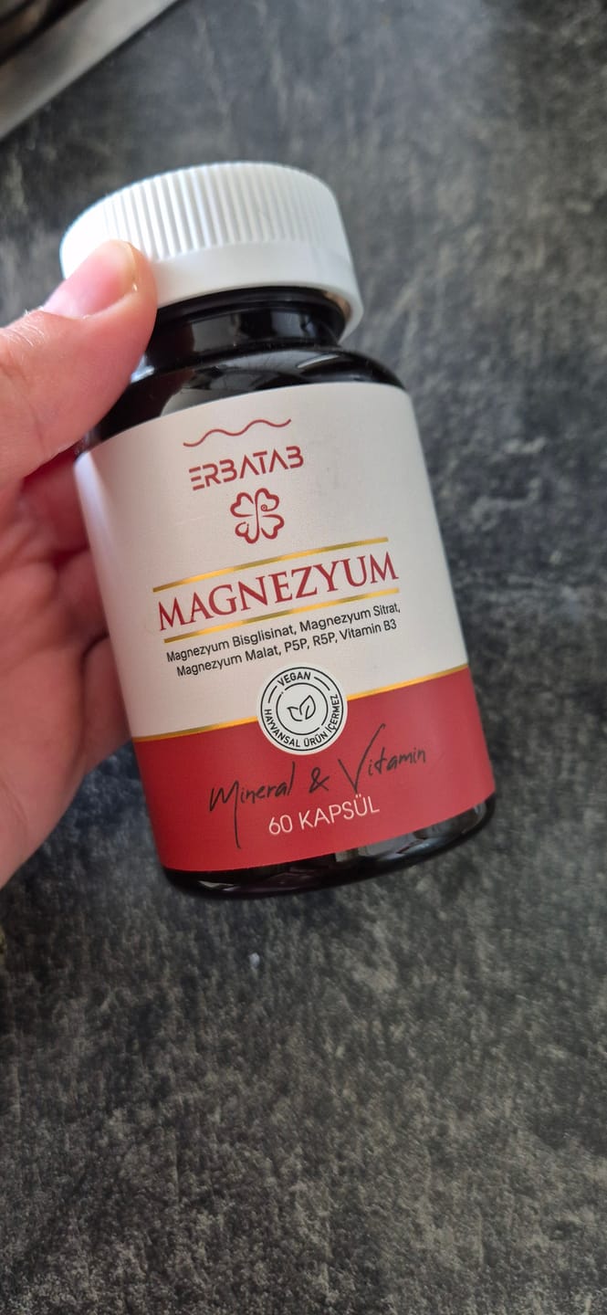 Customer photo review of Erbatab Magnezyum (Bisglisinat, Sitrat, Malat) & Vitamin B3