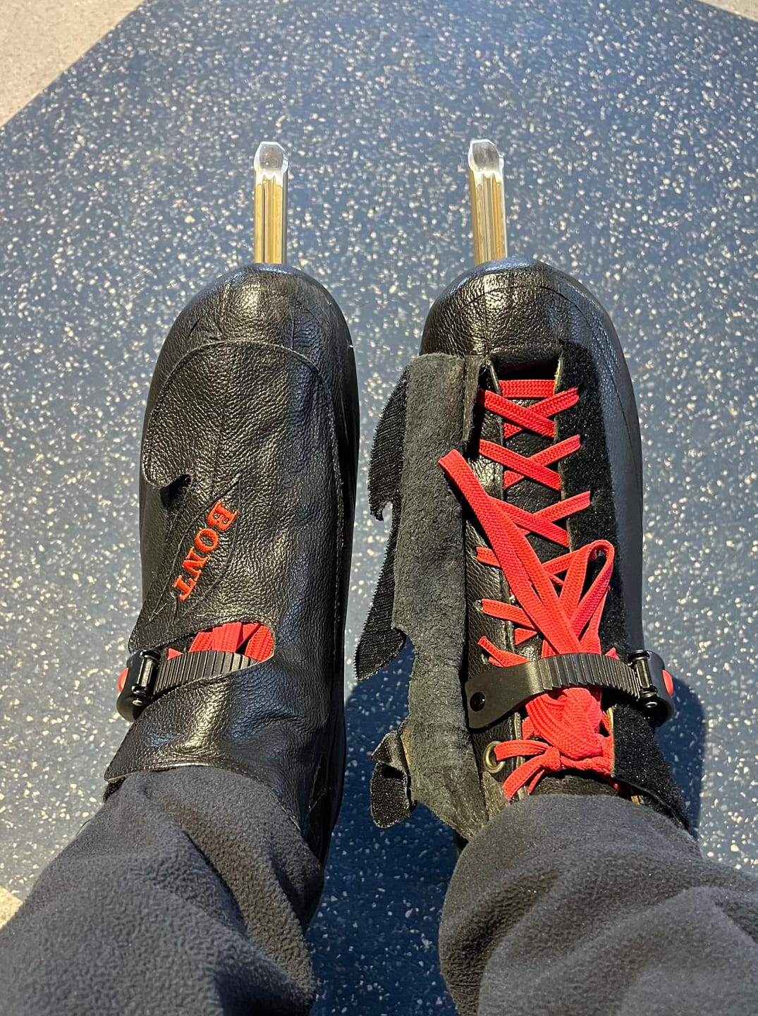 Customer photo review of Waxed Skate Laces 8mm