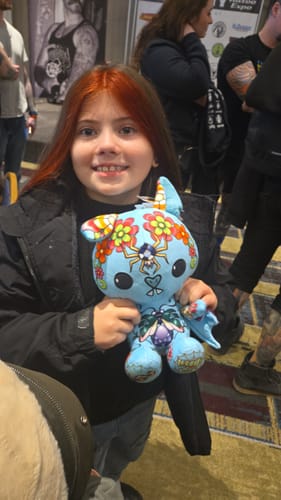 Customer photo review of Sapphire the Bat Plushie