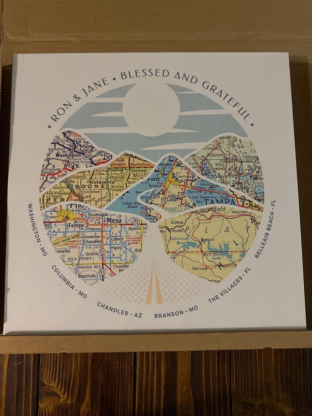 Customer photo review of Wanderlust Map [Digital Only]