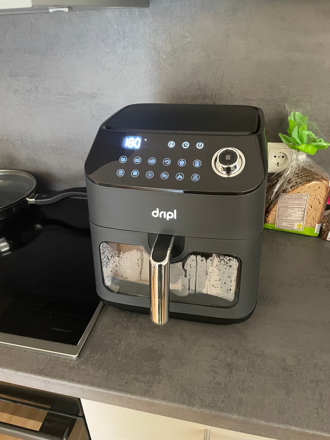 Customer photo review of Dripl Heißluftfritteuse 5,7L mit LCD Touchscreen