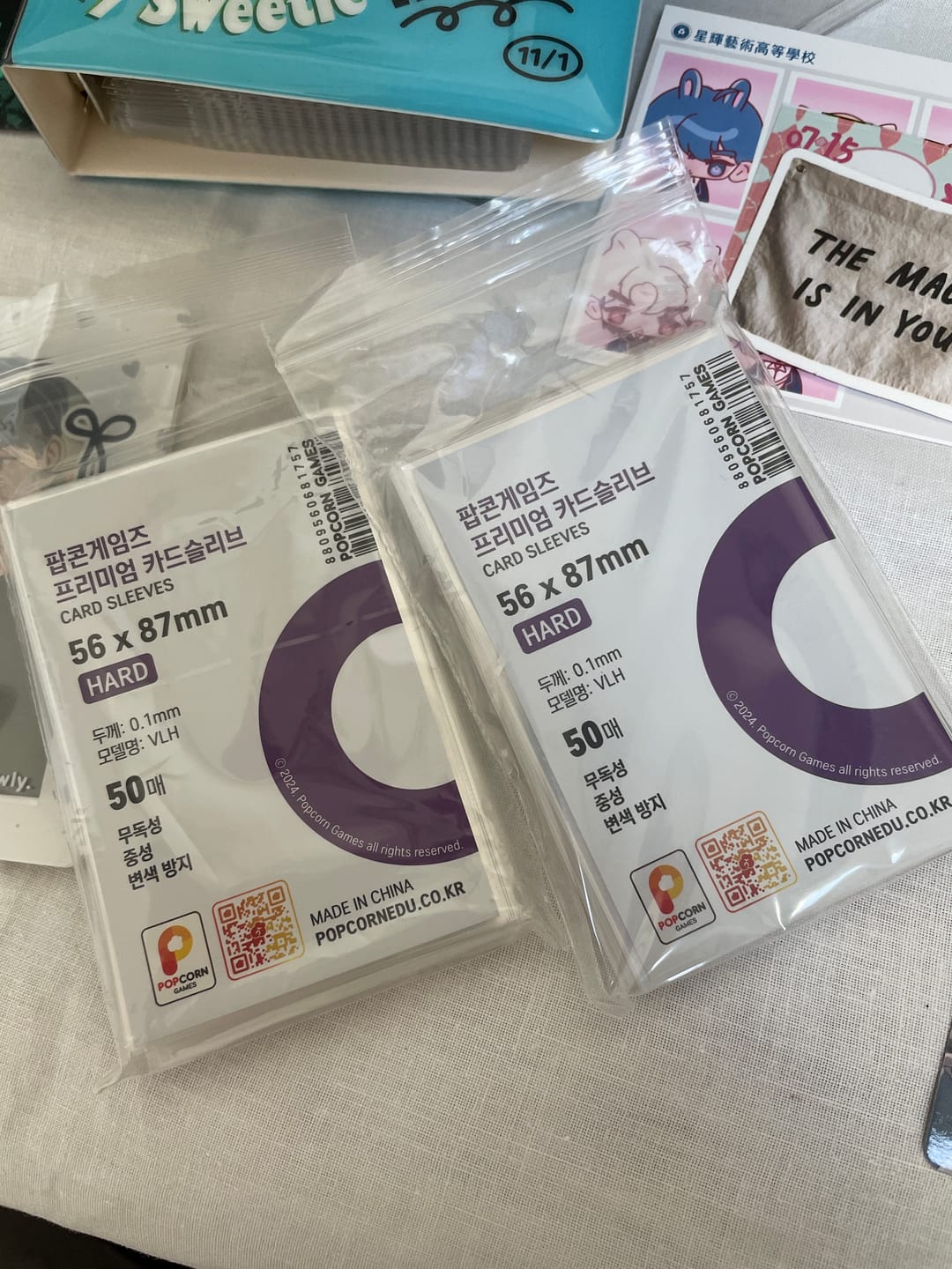 Customer photo review of [POPCORN GAMES] Premium card sleeve hard 50 sheets