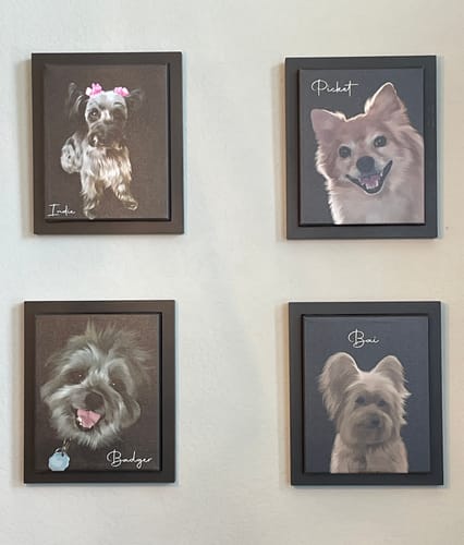 Customer photo review of Pet Art Canvas Wrap