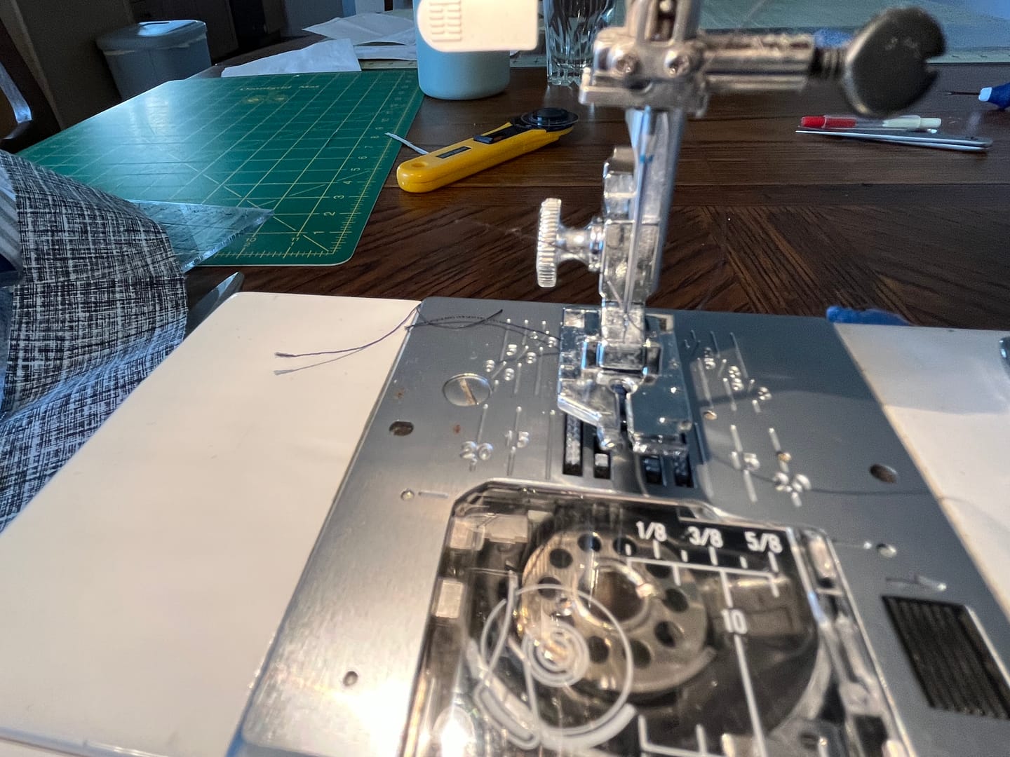 Customer photo review of 1/4" Quilting Foot, Snap On #XA3805021