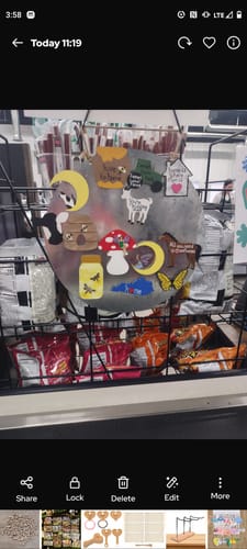 Customer photo review of Unfinished Wood Moon Fairy Shape - Craft - up to 46" DIY