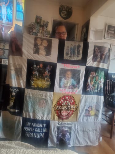 Customer photo review of T Shirt Quilt by Project Repat