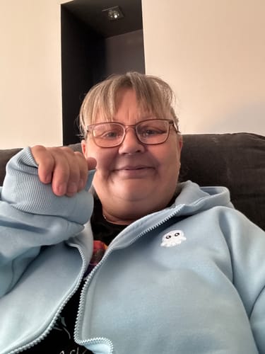 Customer photo review of The Classic Squiddy Zip Hoodie