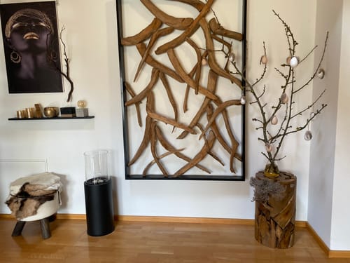Customer photo review of Teak Holz Säule XILON rund