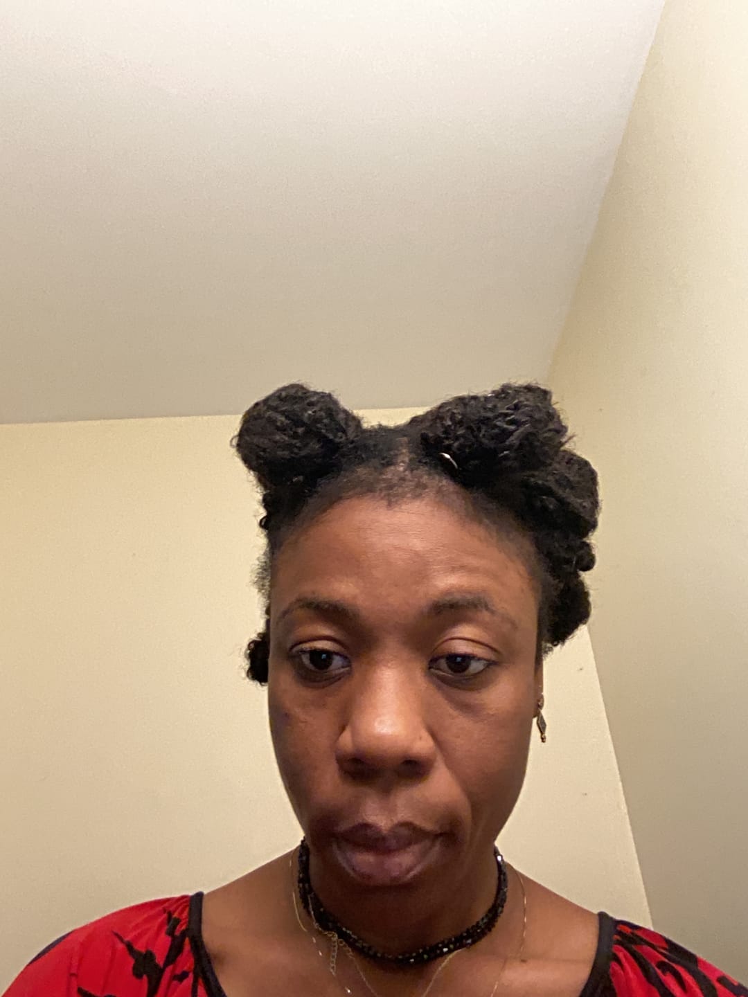 Customer photo review of Afro Kinky Curly Bulk Hair Extensions for Braiding