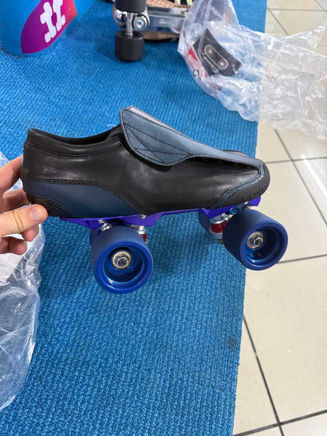Customer photo review of MyBonts Envy Carbon Jam and Speed Skate Boots