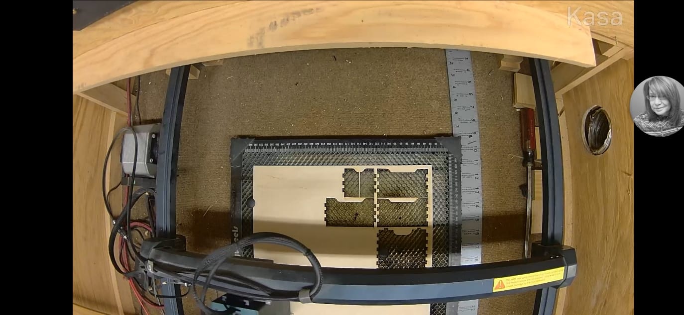Customer photo review of Laser Protective Len for Longer Laser Engraver