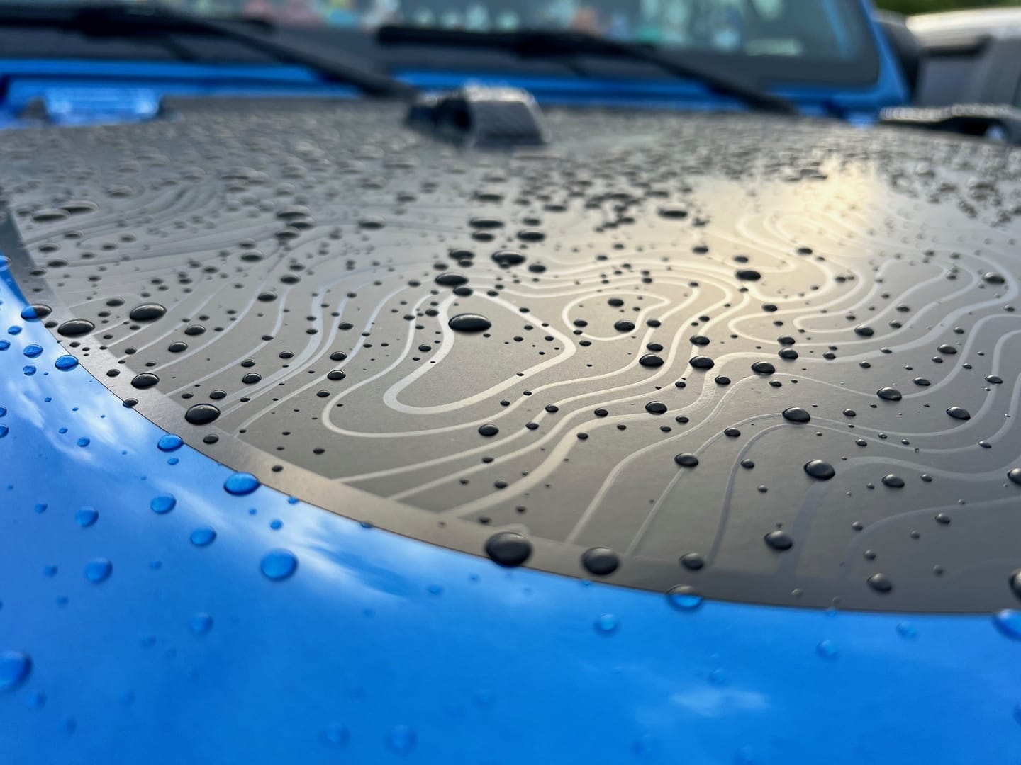 Customer photo review of Black Topo Hood Graphic | fits Wrangler JL and Gladiator JT