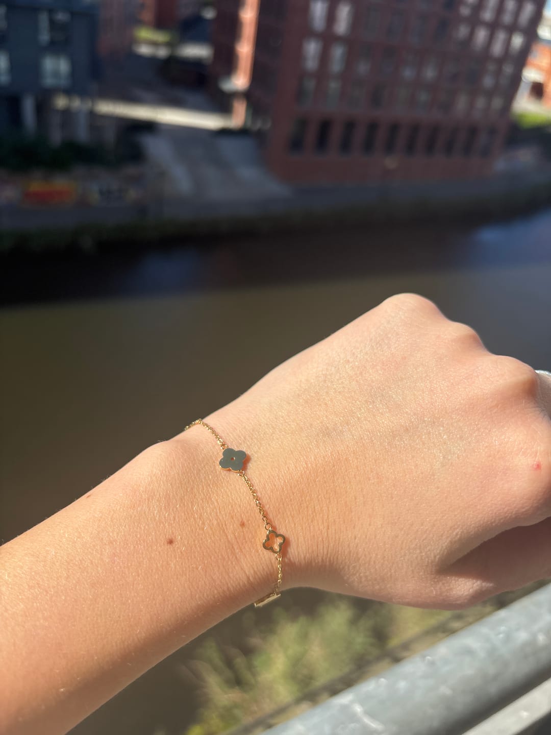 Customer photo review of Multi Clover Bracelet