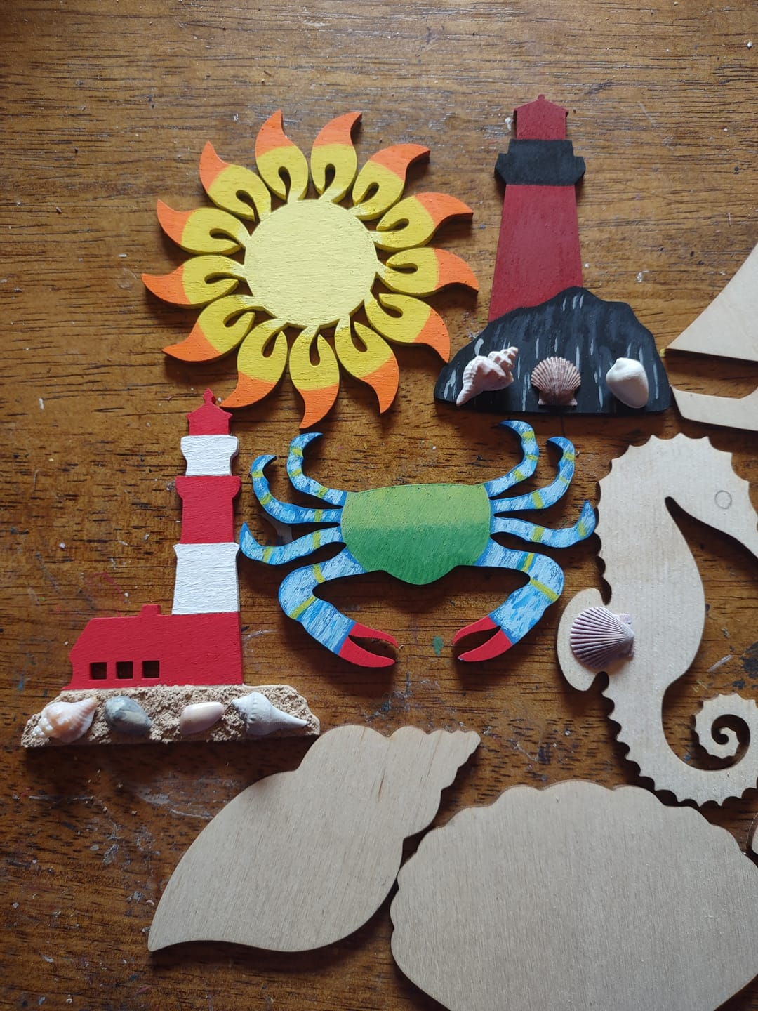 Customer photo review of Unfinished Wood Crab Shape - Ocean - Nursery - Craft - up to 46" DIY