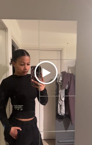 Customer video review of LABEL LONGSLEEVE TOP BLACK