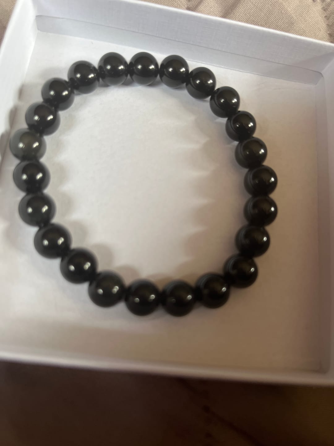 Customer photo review of Bracelet Obsidienne Oeil Céleste