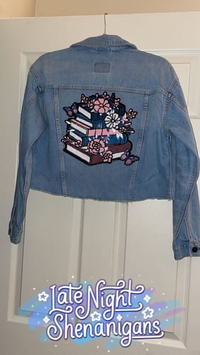 Customer photo review of Floral Books Chenille Patch