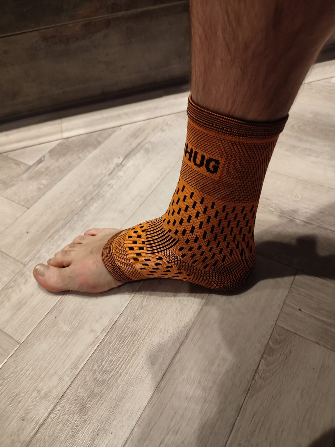 Customer photo review of Pair of Ankle Compression Support Sleeves For Achilles Tendon and Ankle Sprains