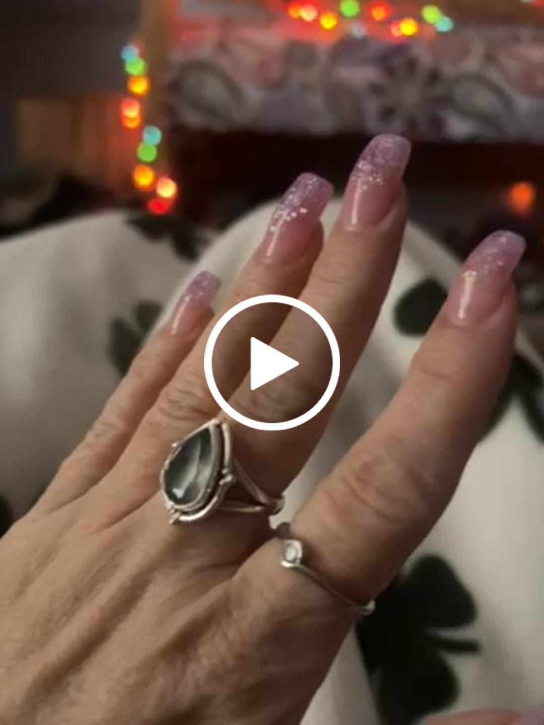 Customer video review of Teardrop Aquamarine Ring Sterling Silver