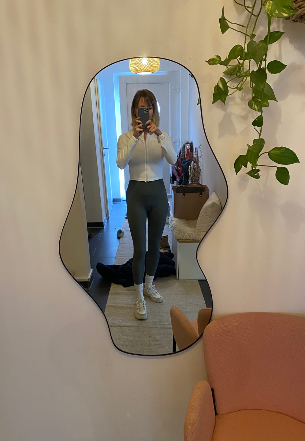 Customer photo review of White Soft Zip Jacket