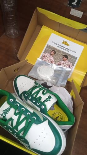 Customer photo review of SPENCER Forest Green Men's casual sneaker