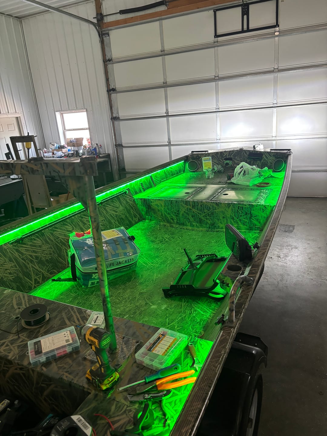 Customer photo review of Submersible Marine LED strip lights for boats with IP68 waterproof rating SMD 5050