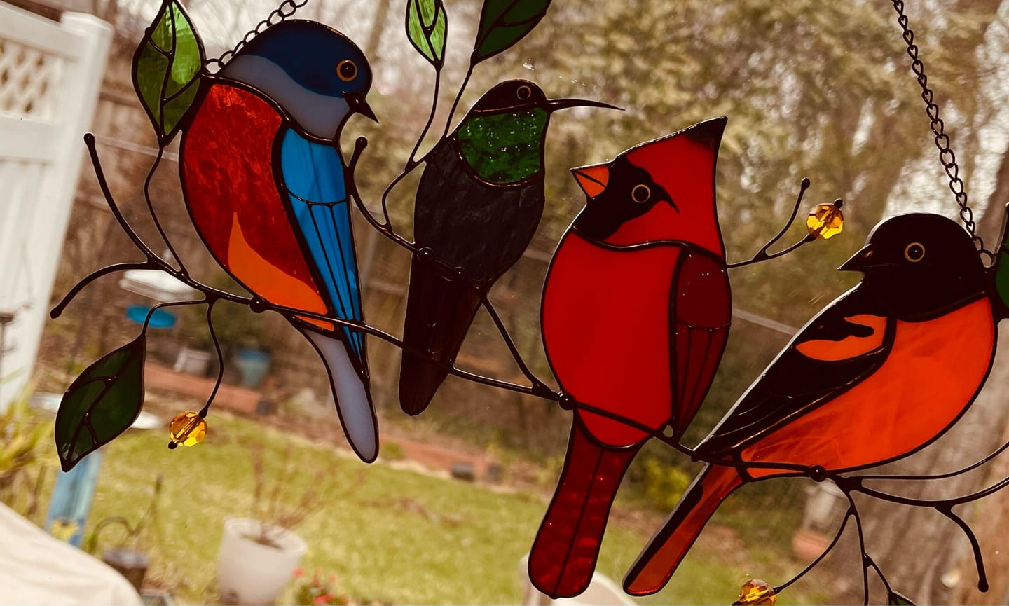 Customer photo review of Four Birds on the Branch