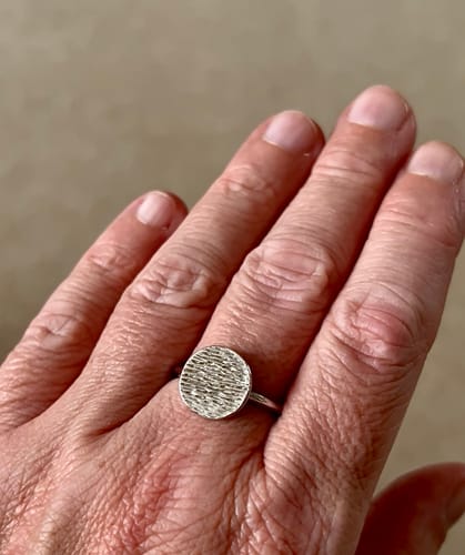 Customer photo review of Ocean Mini Disc Ring