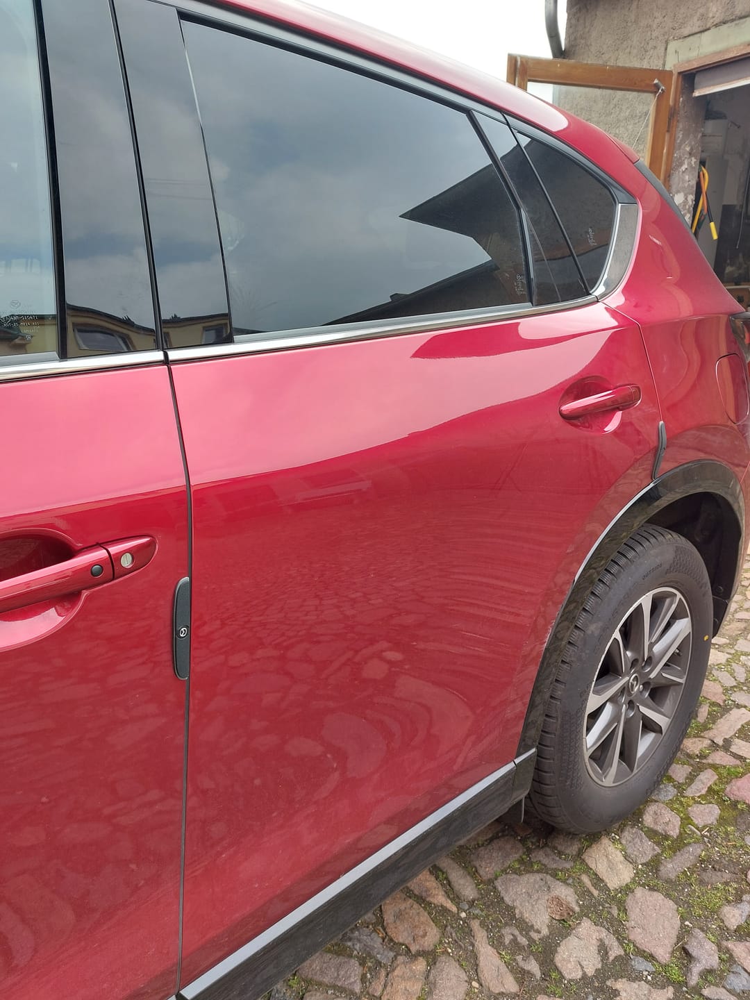 Customer photo review of Stoß- und kratzfeste Türschutzleisten (4 Stück)
