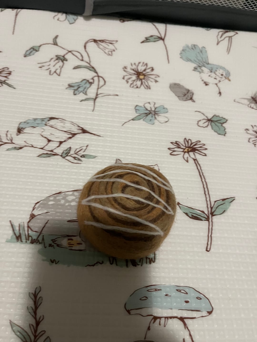 Customer photo review of Felt Cinnamon Roll