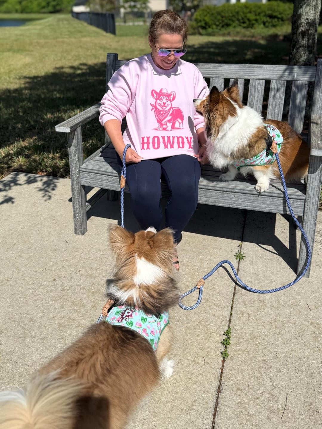 Customer photo review of Corgi Howdy Sweatshirt