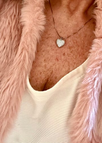 Customer photo review of Forever In My Heart Urn Necklace