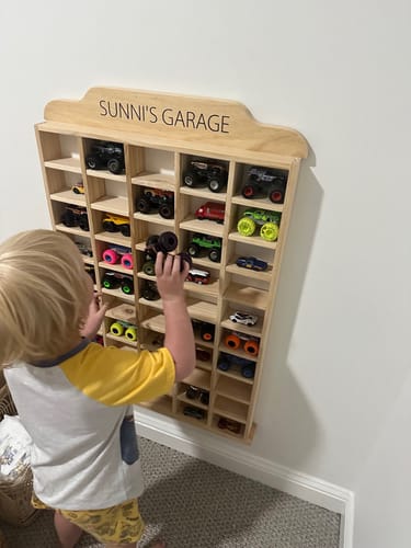 Customer photo review of Monster Truck Garage Storage