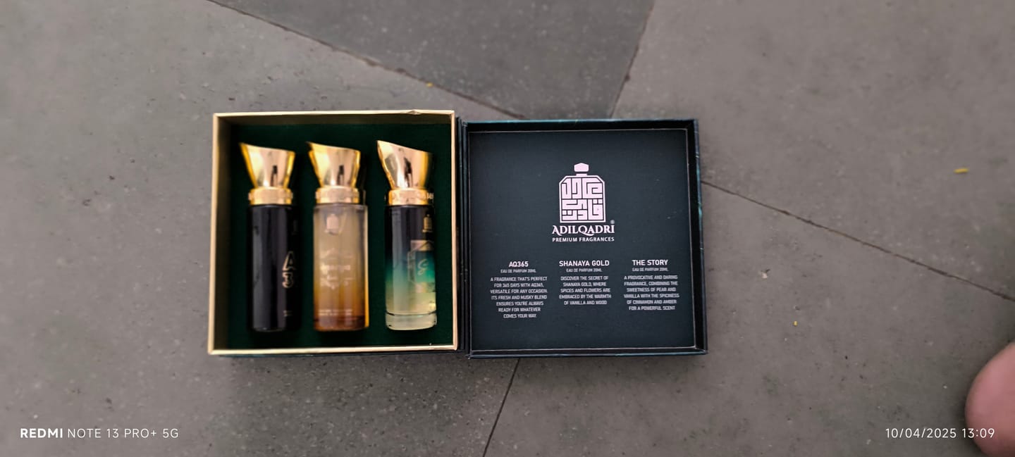 Customer photo review of Legendary Gift Set 3 Pcs Set of Premium Perfume Spray