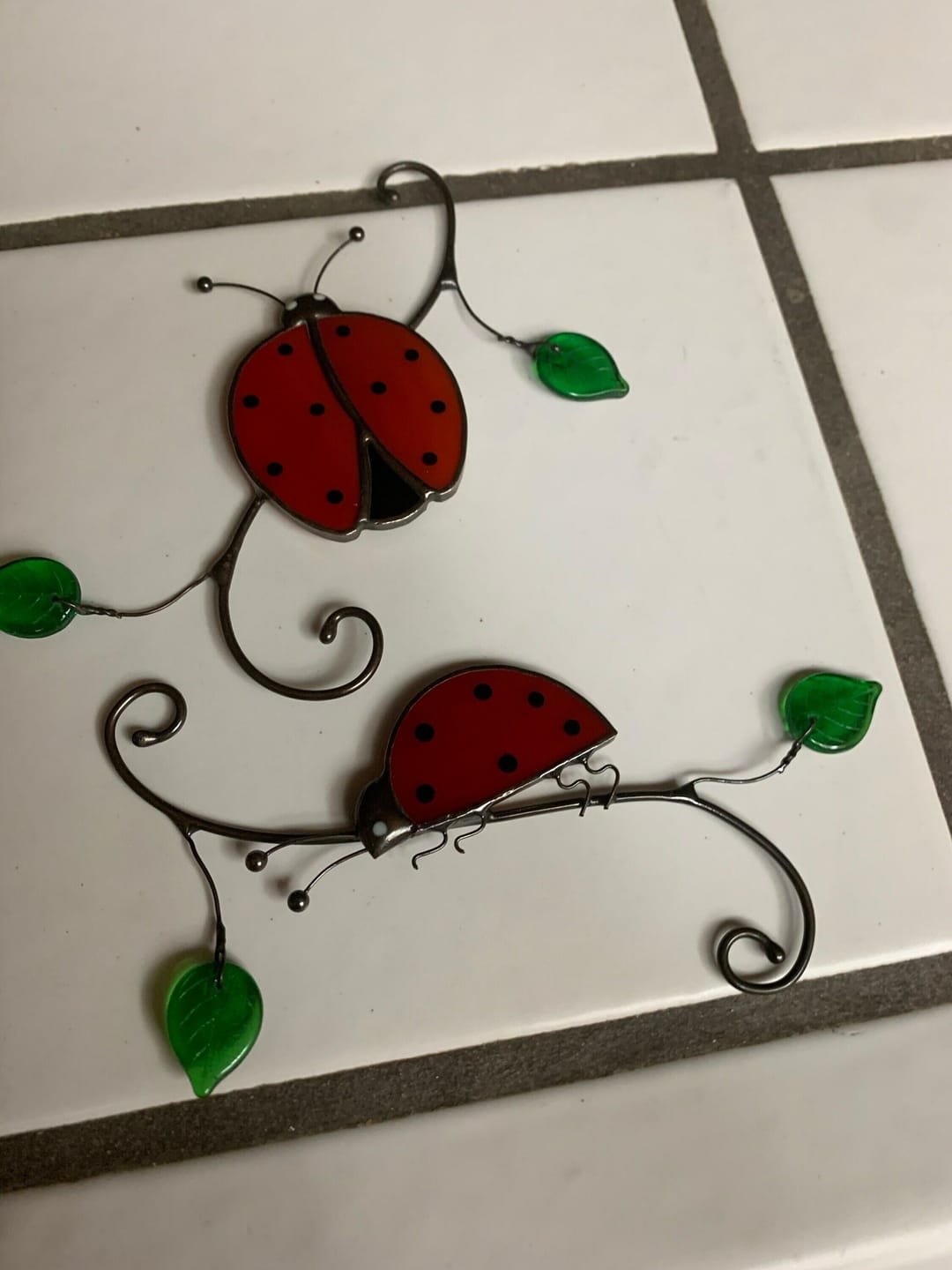 Customer photo review of Red Ladybug Suncatcher