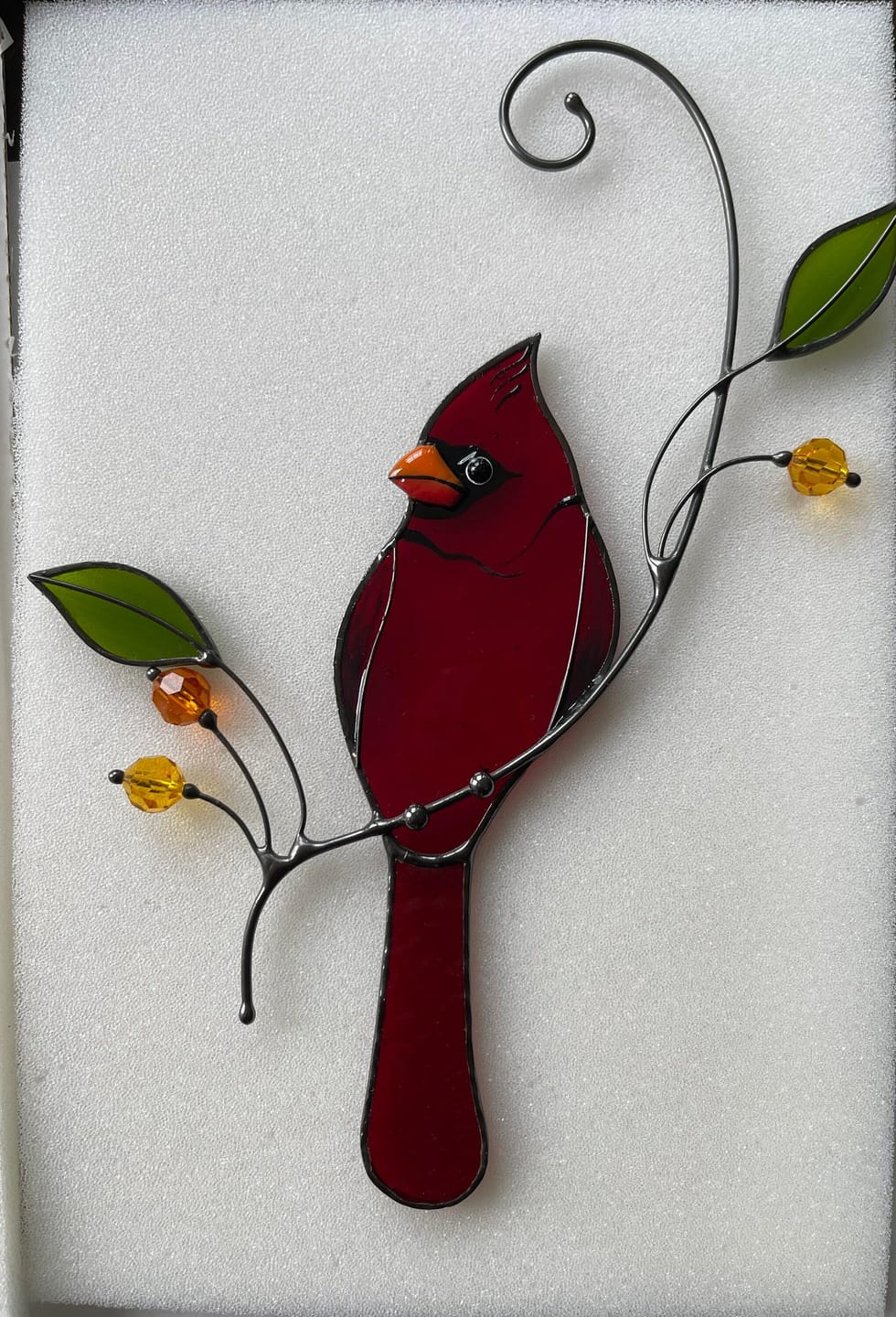 Customer photo review of Red Cardinal On The Single Branch