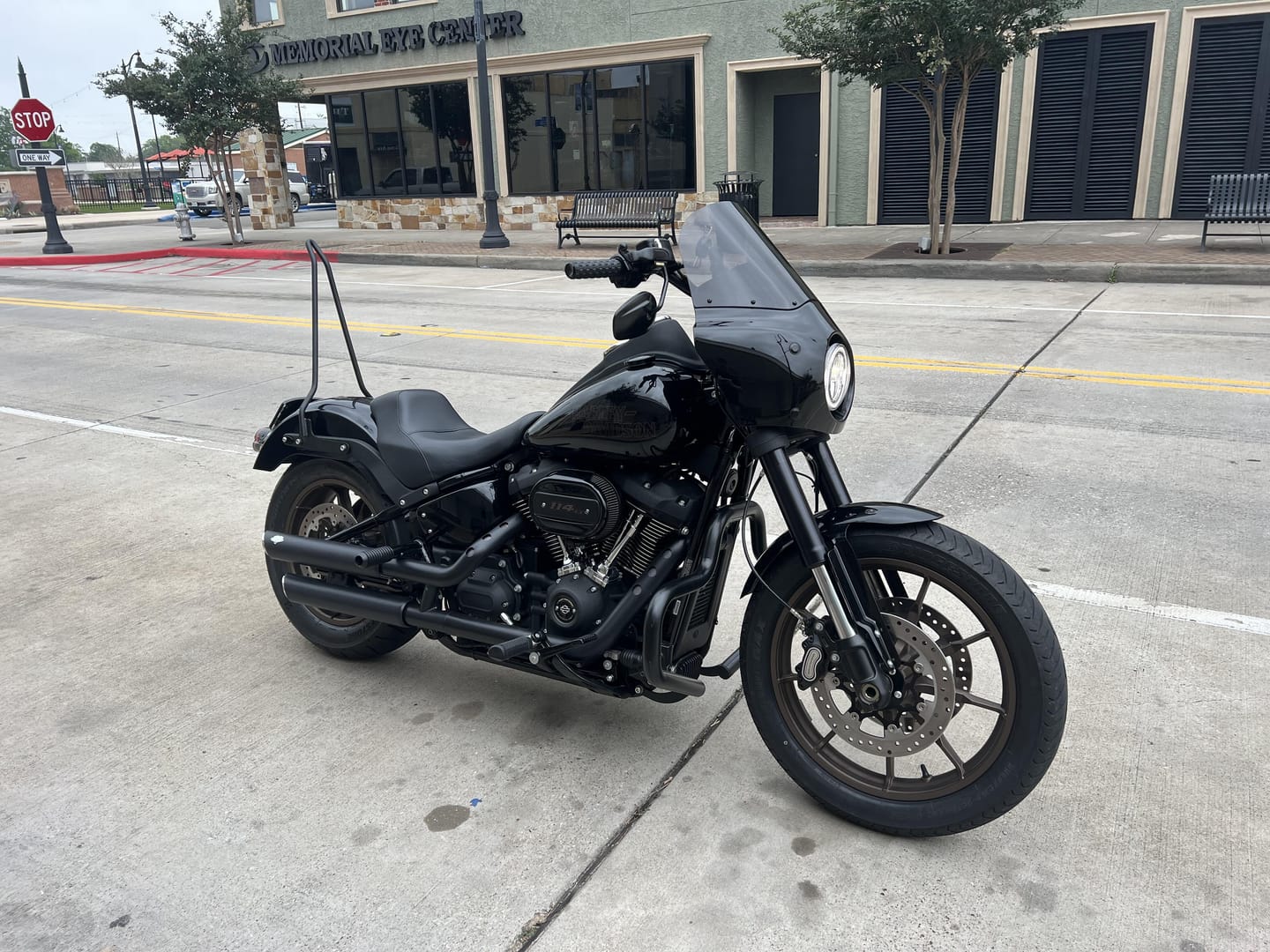 Customer photo review of Iron Born Blade 25" Sissy Bar for Harley Softail Low Rider S FXLRS Matte Black