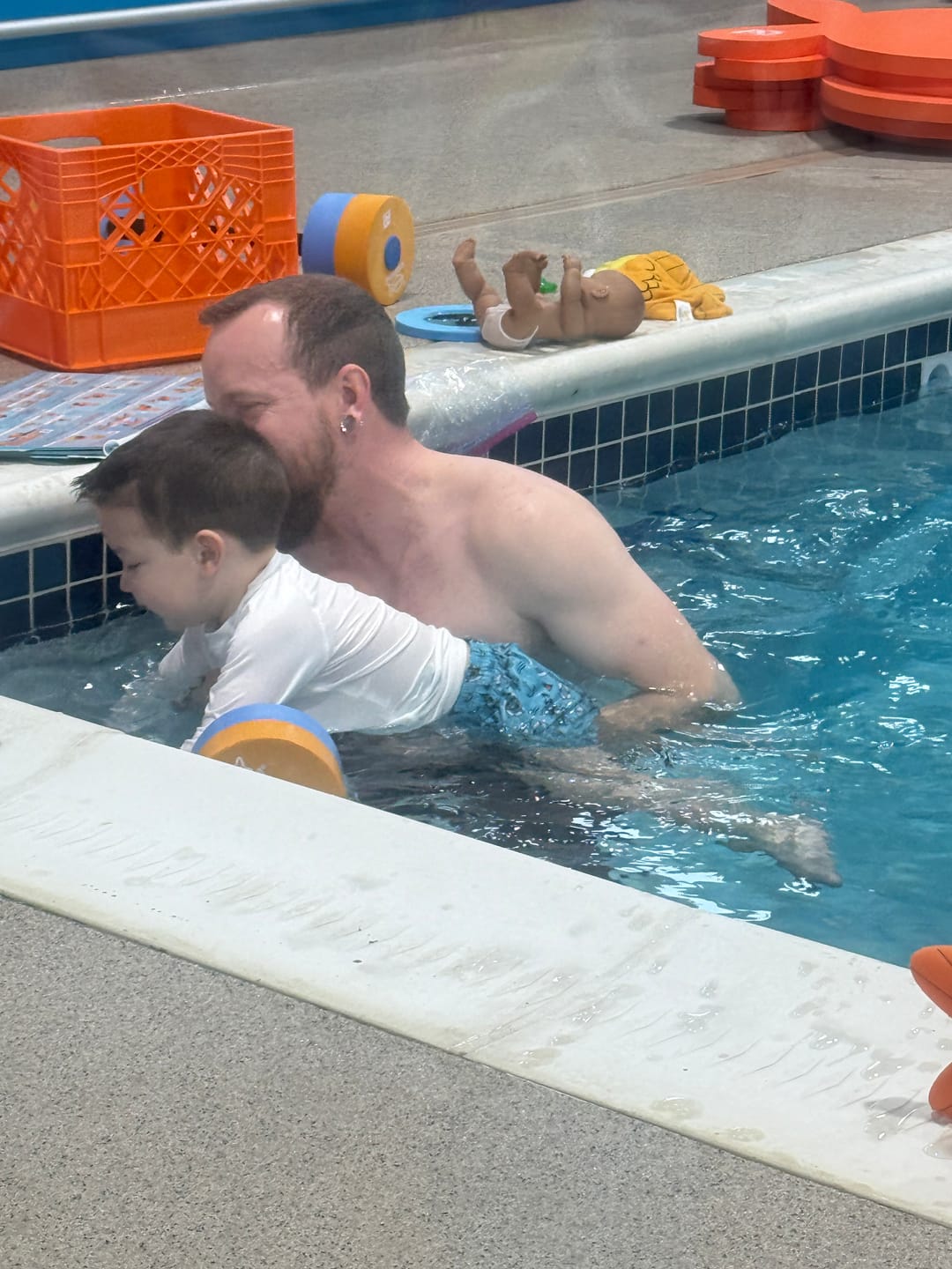 Customer photo review of Oh Buoy! Swim Trunks