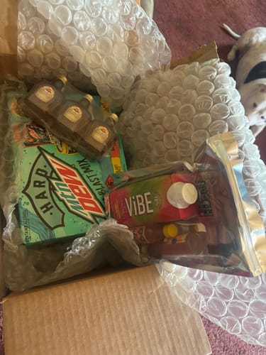 Customer photo review of Crown Royal Vanilla Flavored Canadian Whisky Mini Shots (6 Of 50ML)