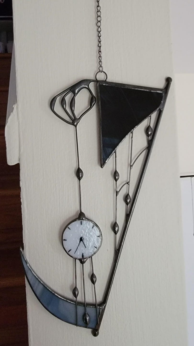 Customer photo review of Suncatcher stained glass "Hand of Death"