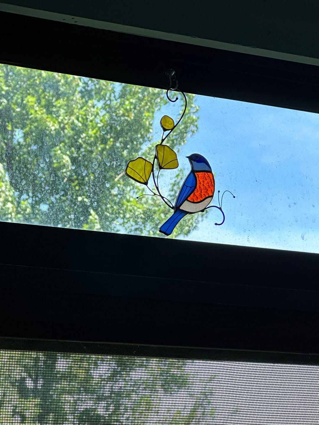 Customer photo review of Bluebird with Yellow Flowers