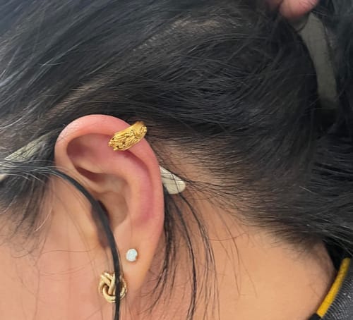 Customer photo review of Cecilia Filigree Ear Cuff