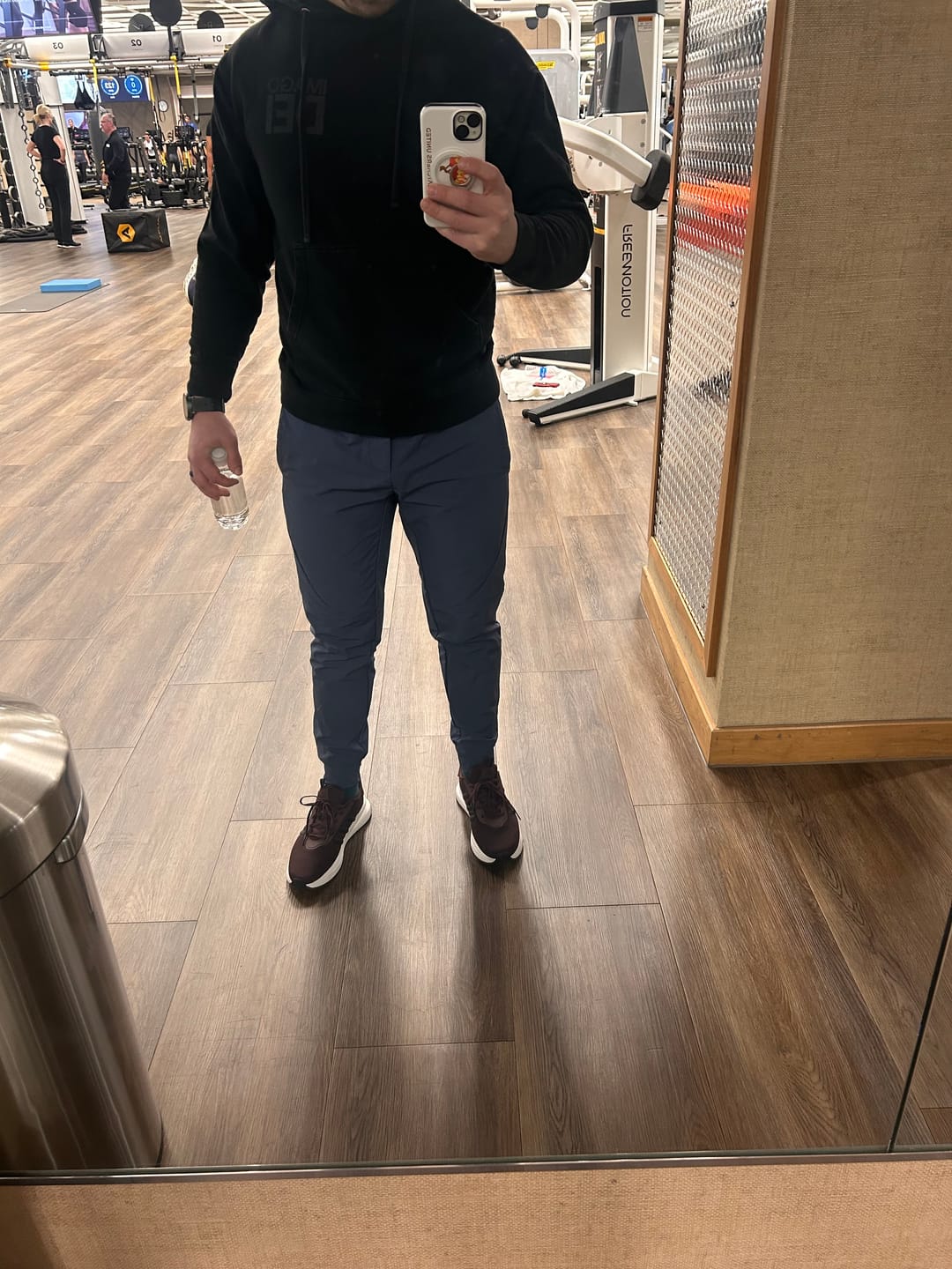 Customer photo review of Carrier Traveler Joggers - Steel Blue